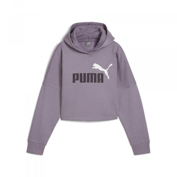 Młodzieżowa bluza o skróconym kroju z kapturem i logo Essentials PUMA