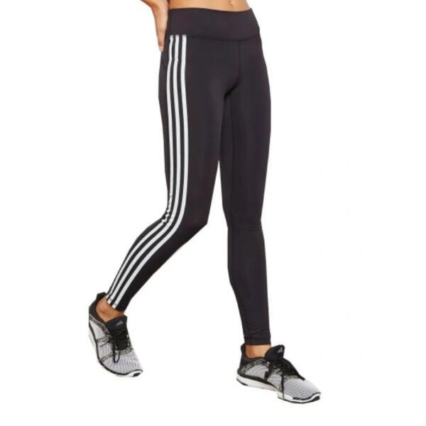 Damskie legginsy do biegania Adidas 3Stripes czarne