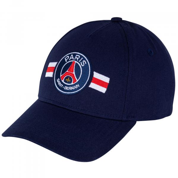 Czapka z daszkiem Paris Saint Germain bawełna granatowa