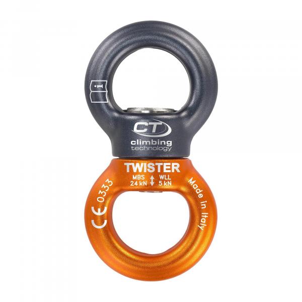Krętlik Climbing Technology Twister - grey/orange