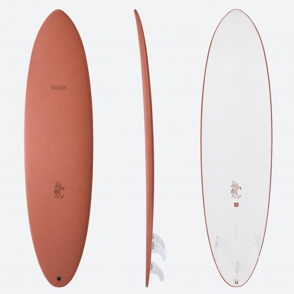 Deska surfingowa Olaian 900 Epoxy Soft 7' z 3 statecznikami