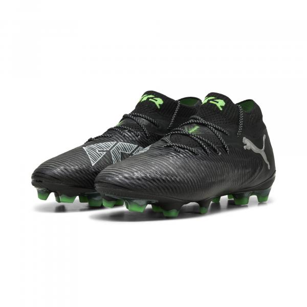 Buty piłkarskie FUTURE 8 ULTIMATE FG PUMA Black Cool Light Gray Fluo Green