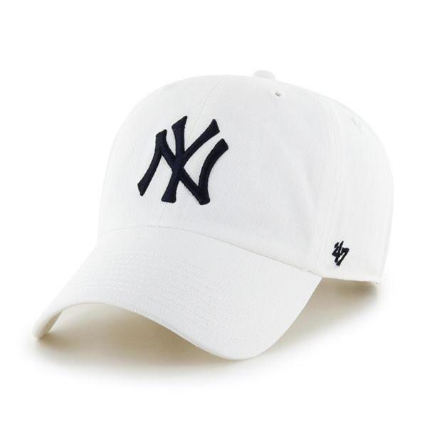 Czapka z daszkiem 47 Brand MLB NY New York Yankees '47 Clean Up Cap White