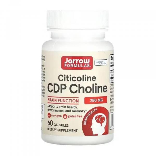 Cytykolina CDP Cholina 250mg Jarrow Formulas 60 kapsułek