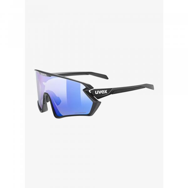 Okulary rowerowe Uvex Sportstyle 231 2.0 P - black matt/mirror blue