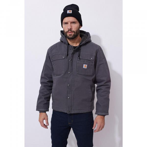 Kurtka turystyczna męska Carhartt Washed Duck Sherpa Utility ocieplana