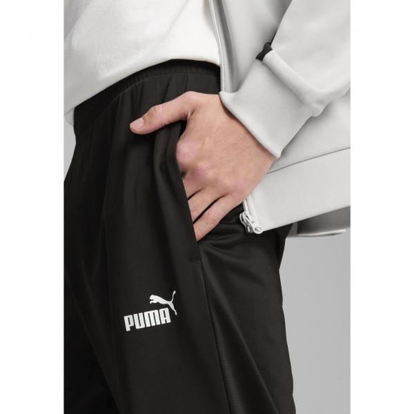 Męski dres inspirowany koszykówką z poliestru PUMA Glacial Gray