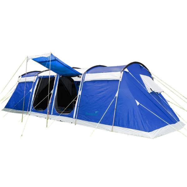 Namiot kempinowy Montana 10 Sleeper Protect,10-osobowy, 4 sypialnie, niebieski