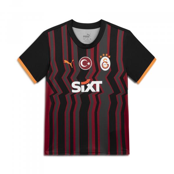 Młodzieżowa koszulka Galatasaray SK 24/25 PUMA Black Intense Orange