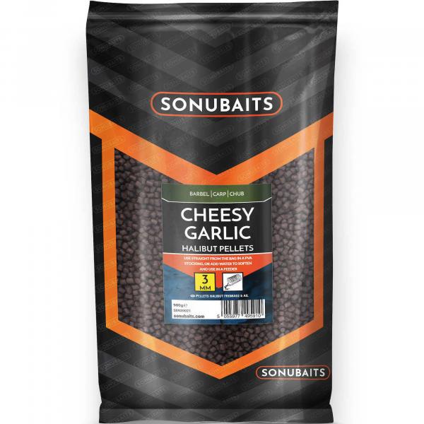 Pellet Zanętowy Sonubaits Cheesy Garlic - Halibut 3Mm 900G