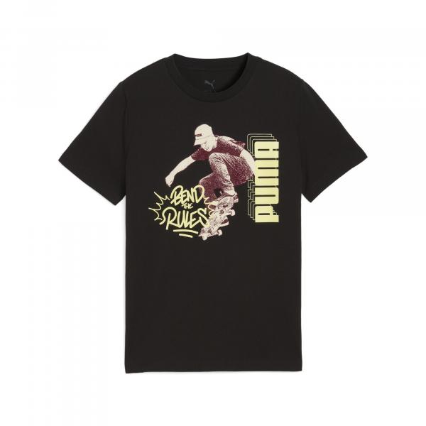 Młodzieżowa koszulka MID90s z grafiką PUMA Black