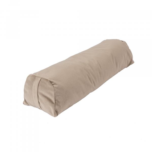 Bolster XL wykonany z plastiku z recyklingu - jasnobrązowy - 75 cm długości