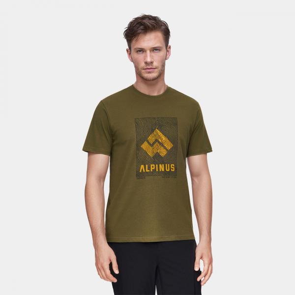 Koszulka męska Alpinus Tarnica oliwkowa FU11298 ROZMIAR 2XL