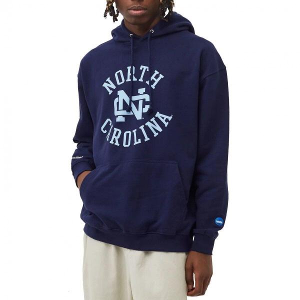 Bluza męska z kapturem do koszykówki Mitchell & Ness Univ. Of North Carolina