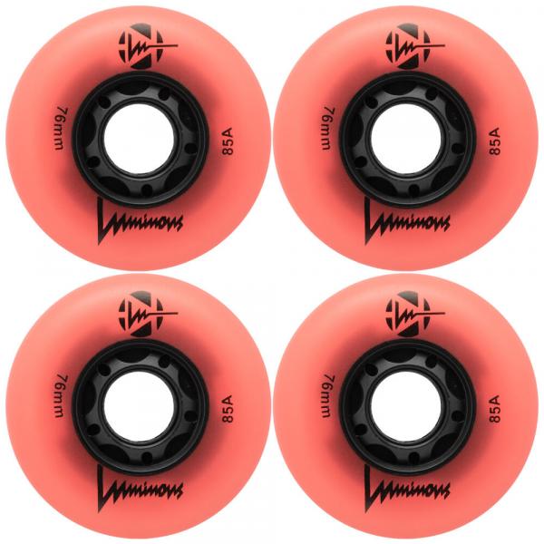 4 kółka do rolek fitness Luminous LED 76mm/85a świecące