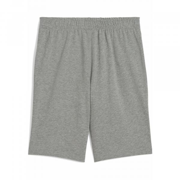 Młodzieżowe szorty ESS z logo No. 1 z dżerseju PUMA Medium Gray Heather