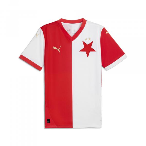 Męska koszulka domowa SK Slavia Praga 24/25 PUMA White Red