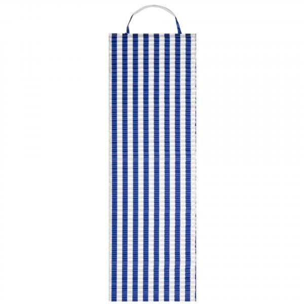 Mata na plażę 180 x 60 cm piankowa karimata na biwak kemping biało-granatowa
