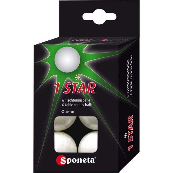 Piłka do ping-ponga Sponeta * 1 gwiazdka 6 sztuk