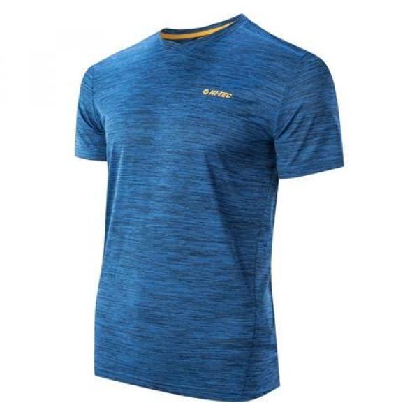Koszulka sportowa męska Hi-Tec Hicti Classic Blue Melange Sky Captain