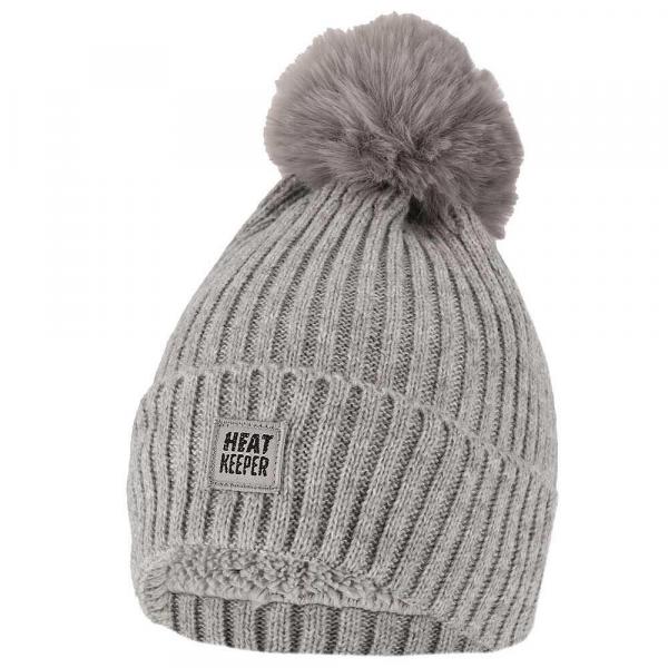 Czapka termiczna damska + pompon Jeden rozmiar - 2 sztuki