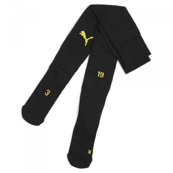 Męskie gładkie skarpety Borussia Dortmund 24/25 PUMA Black Faster Yellow