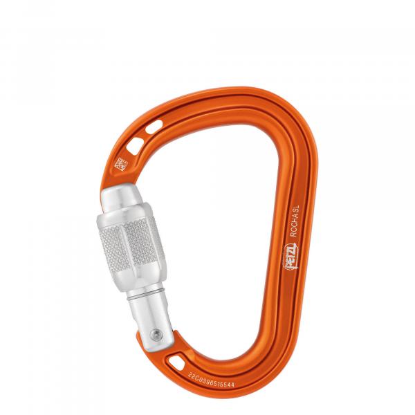 Karabinek wspinaczkowy Petzl Rocha Screw-Lock - orange