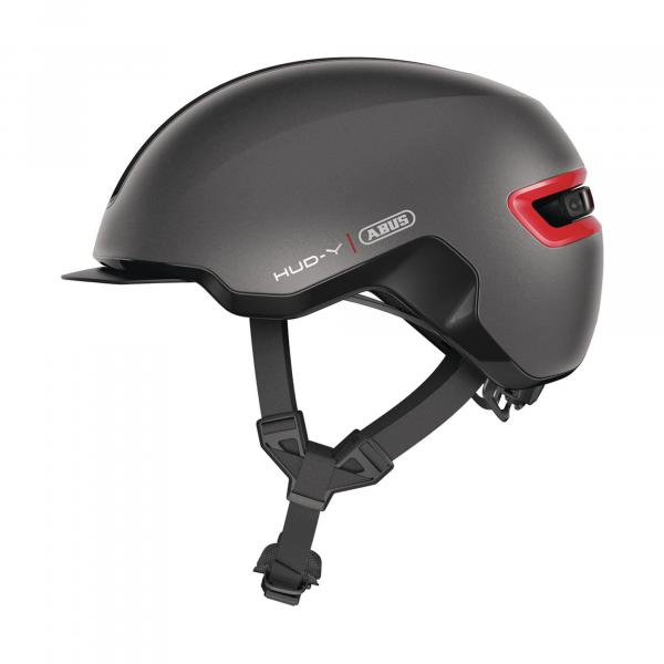 ABUS Kask rowerowy „Hud-Y” ciemnoszary