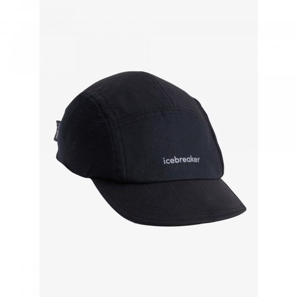 Czapka z daszkiem Icebreaker Shell+ Windbreaker 5 Panel Cap - black