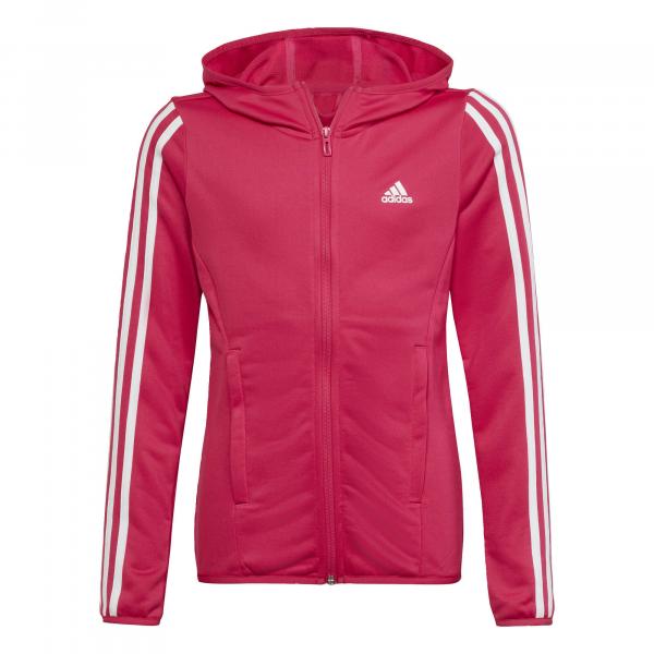 Dziewczęca bluza zapinana na 3 paski adidas Designed To Move