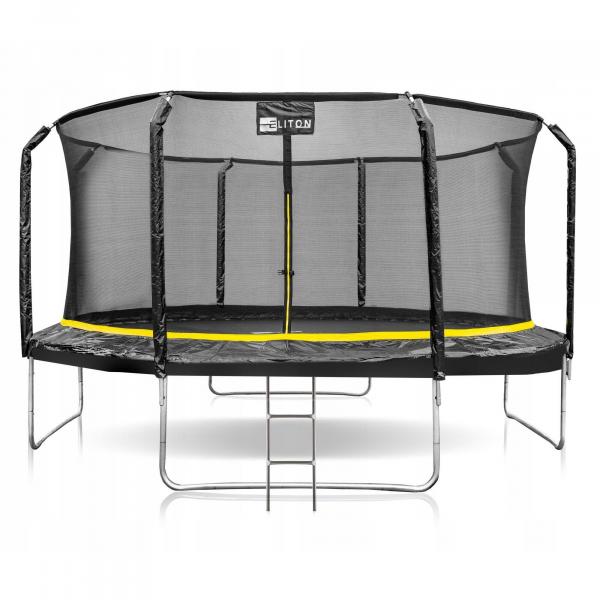 Trampolina Ogrodowa dla Dzieci Premium 435cm 14FT z drabinką Eliton Corciano