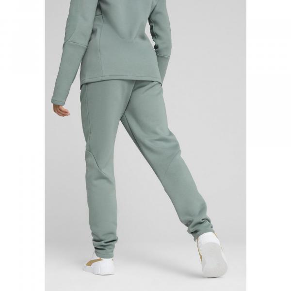 Damskie spodnie dresowe EVOSTRIPE PUMA Green Moon