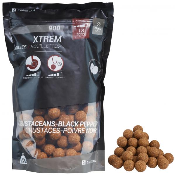 Kulki proteinowe Caperlan XTREM 900 20 mm skorupiaki-czarny pieprz 1 kg