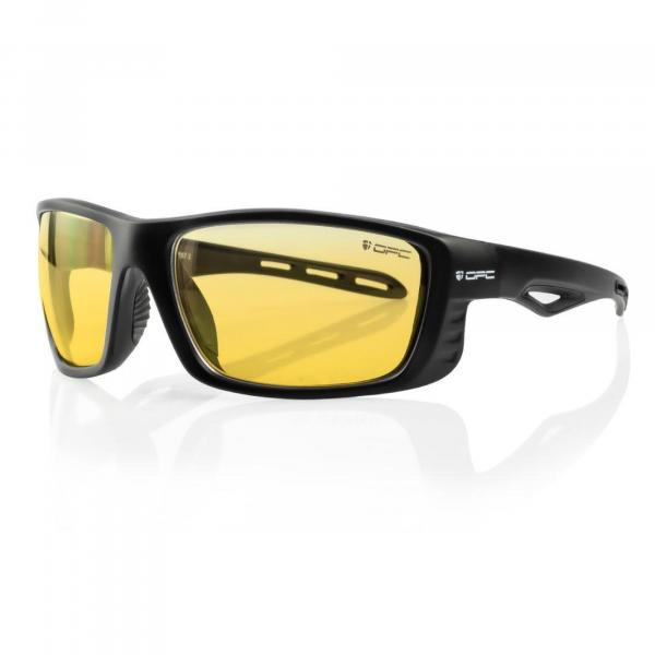 Okulary ochronne SPORT EVEREST Matt Black Ultra Light Yellow CAT.1 + ETUI