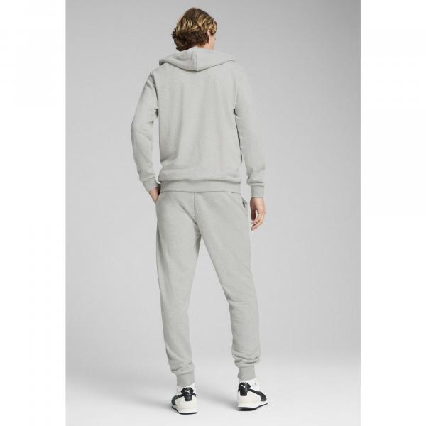 Męskie dres z kapturem PUMA Light Gray Heather