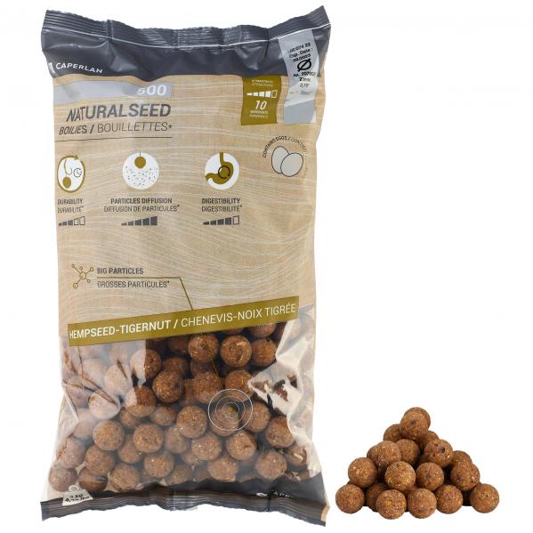 Kulki proteinowe Caperlan Naturalseed 20 mm konopie-orzech tygrysi 2 kg