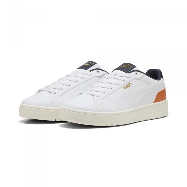 Sneakersy unisex Court Classico PUMA White New Navy Blue