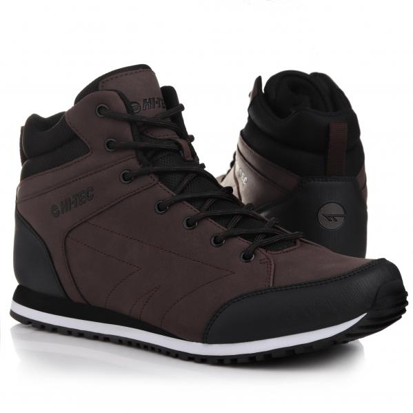 Buty męskie trekkingowe HI-TEC ARNEL MID DARK BROWN