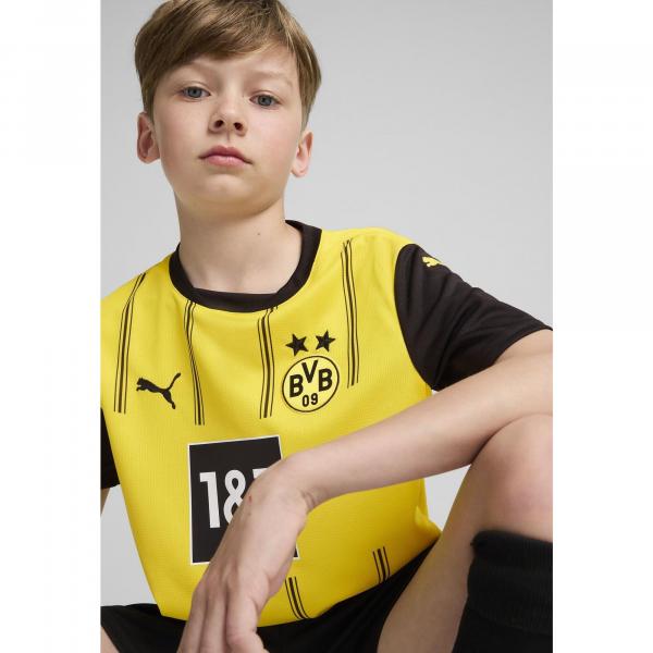Młodzieżowa koszulka domowa Borussia Dortmund 24/25 PUMA Faster Yellow Black