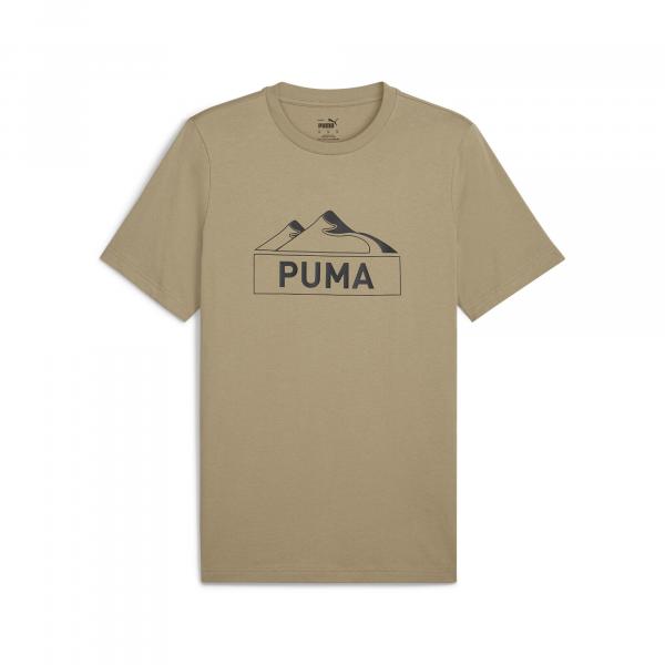 Męska koszulka z grafiką OPEN ROAD PUMA Oak Branch Beige