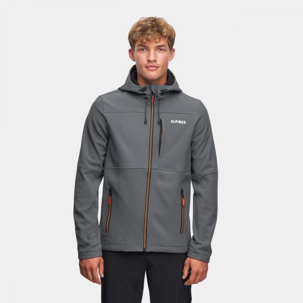 Kurtka trekkingowa męska softshell Alpinus Vinicunca grafitowy