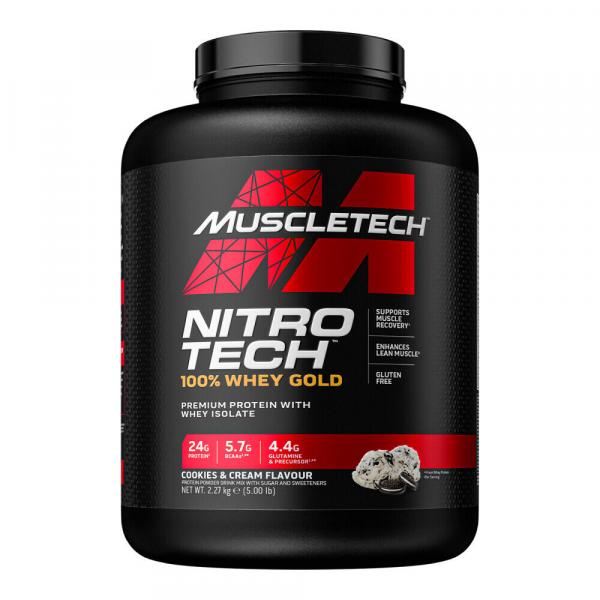 Odżywka białkowa MUSCLE TECH Nitro Tech 100%Whey Gold - 2270g