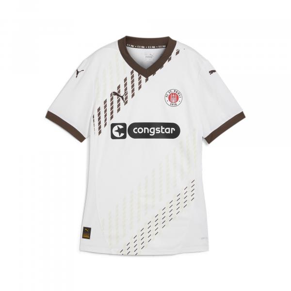 Damska koszulka wyjazdowa FC St. Pauli 24/25 PUMA White Espresso Brown