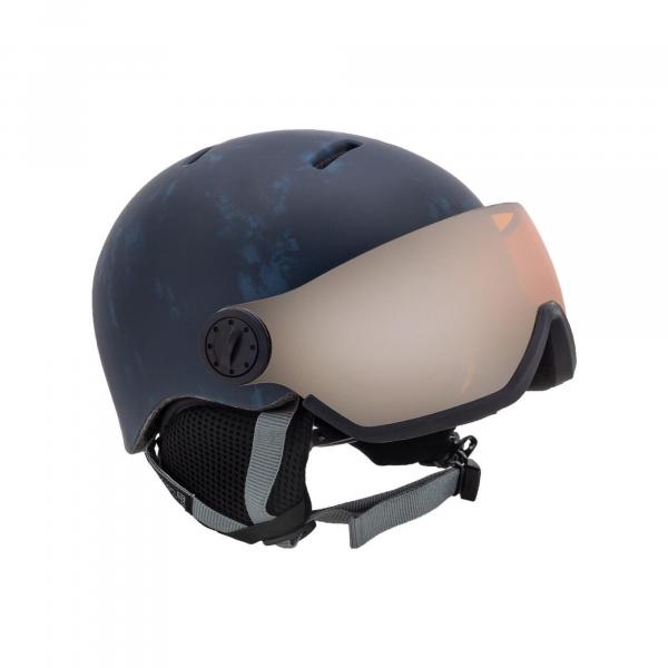 Kask narciarski dziecięcy SALOMON GROM VISOR blue z SZYBĄ - KAT. S2