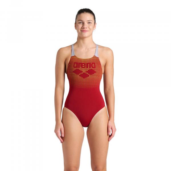 Strój Kąpielowy damski Arena Foggy Dots Swimsuit Swim Pro Back