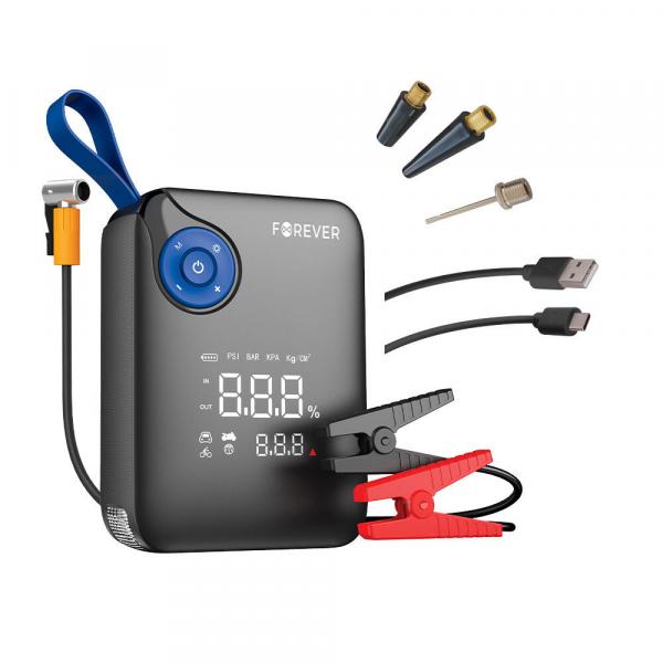Powerbank Forever jump starter 4w1 JS-400 7200mAh czarno-niebieski
