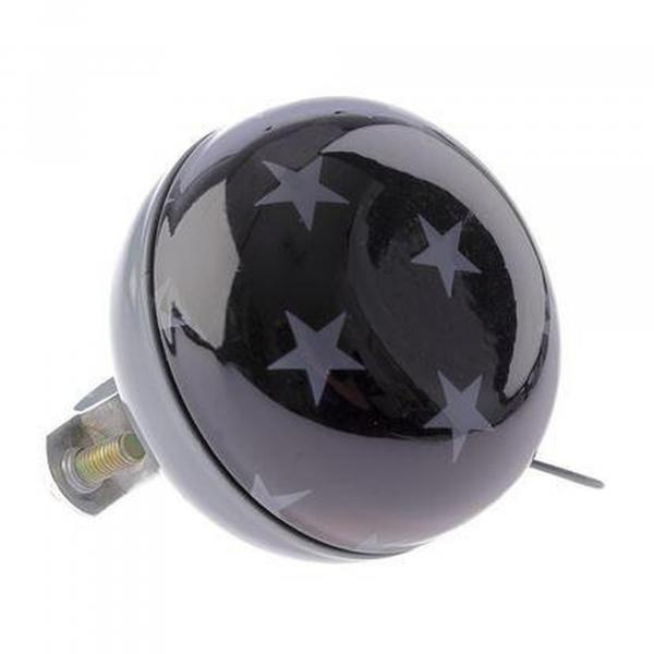 Dzwonek Rowerowy Ding Dong Stars 60 Mm - Czarno-Białe Paski