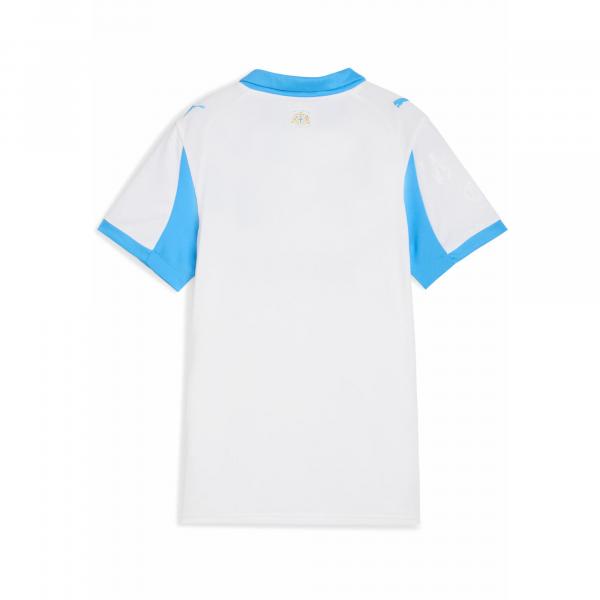 Damska koszulka domowa Olympique Marsylia 25/26 PUMA White Bleu Azur Blue