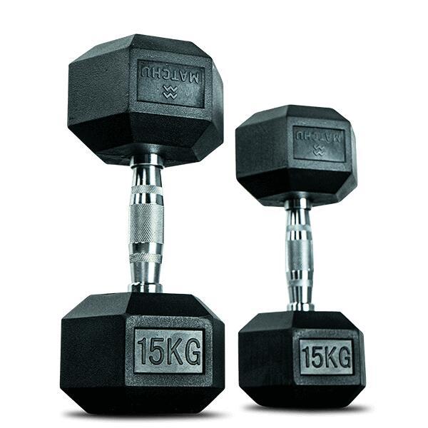Hantle Hexa 15 kg z gumowym uchwytem