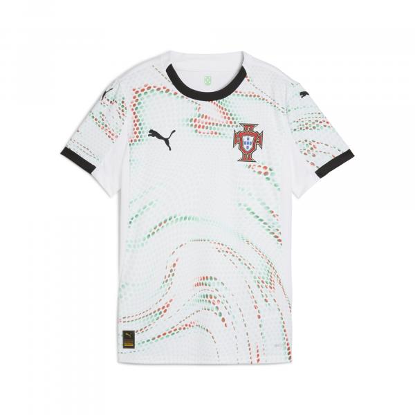 Damska koszulka wyjazdowa Portugalia 2025 PUMA White Black